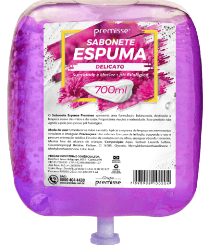 Sabonete Espuma Premisse (Delicato) 700ml